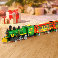 Паровоз инерционный &laquo;Поезд в Новый Год&raquo;, цвета МИКС
