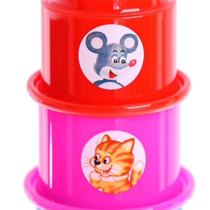 Развивающая игрушка &laquo;Занимательная пирамидка - 2&raquo;, МИКС