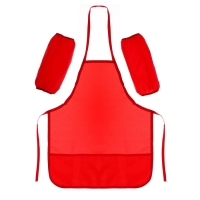 Фартук для труда + нарукавники, 550 х 440/250 х 160 мм, размер M (рост 122-158), Calligrata красный Фартук для труда + нарукавники, 550 х 440/250 х 160 мм, размер M (рост 122-158), Calligrata красный