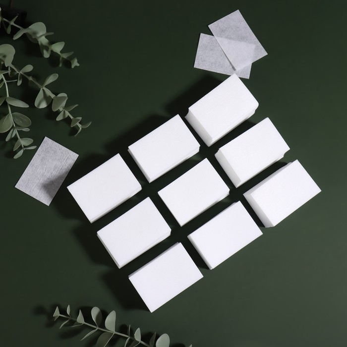 Салфетки для маникюра, безворсовые, жёсткие, 560 шт, 6 × 4 см Салфетки для маникюра, безворсовые, жёсткие, 560 шт, 6 × 4 см