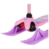 Самокат-снегокат 2 в 1 GRAFFITI &laquo;Зайка&raquo;