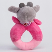 Погремушка мягкая на кольце &laquo;Коровка - пищалка&raquo;, Крошка Я