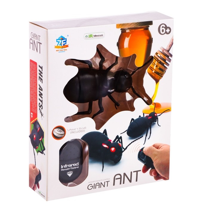 Муравей радиоуправляемый &laquo;Древоточец&raquo;, работает от батареек, свет