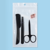 Маникюрный - косметический набор, 3 предмета, цвет чёрный Маникюрный - косметический набор, 3 предмета, цвет чёрный