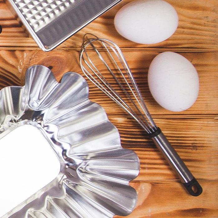 Венчик для взбивания Доляна &laquo;Помощник&raquo;, 21&times;4,5 см, цвет серебристый