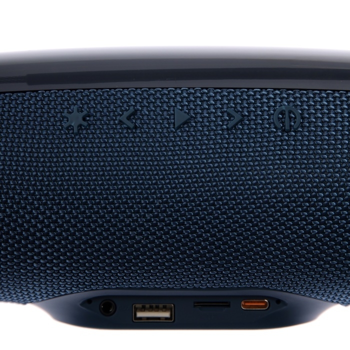 Портативная колонка Pulse6, 12 Вт, 1800 мАч. BT5.3, подсветка, micro SD, синяя Портативная колонка Pulse6, 12 Вт, 1800 мАч. BT5.3, подсветка, micro SD, синяя