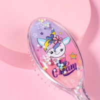 Расчёска-шейкер &laquo;Ice cream&raquo;, 5 &times; 18 см, рисунок МИКС