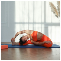 Коврик для йоги Sangh, 183&times;61&times;1 см, цвет синий