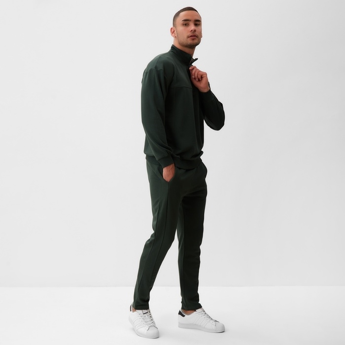 Джемпер мужской MINAKU: Casual Collection MAN цвет хаки, р-р 50 Джемпер мужской MINAKU: Casual Collection MAN цвет хаки, р-р 50