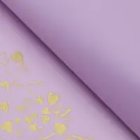 Плёнка матовая с рисунком &laquo;Амур&raquo;, сиреневая, 60&times;60 см