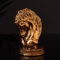 Фигура "Конь " 9х6 см, цвет бронза