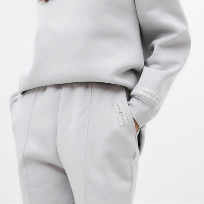 Джоггеры женские MIST Cozy style, серый, размер 50