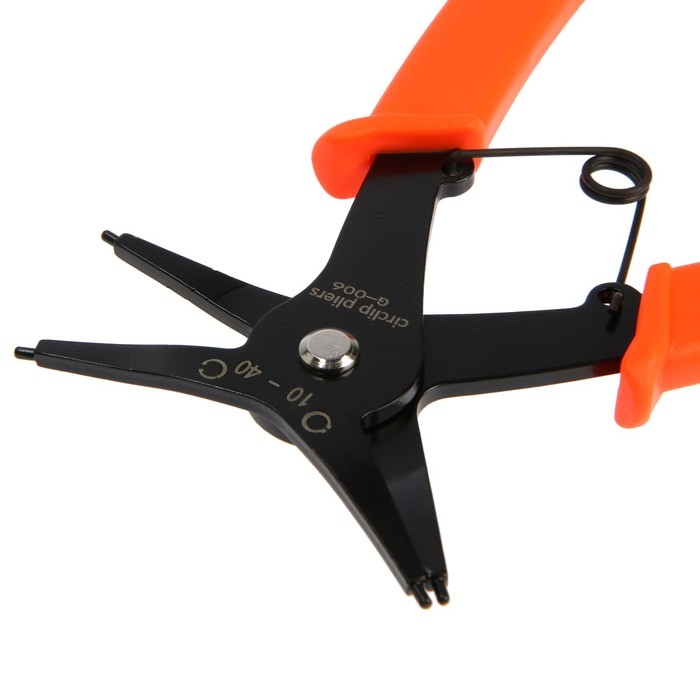 Съемник внешних и внутренних стопорных колец ЛОМ 2 в 1, губки на сжим и разжим, 150 мм