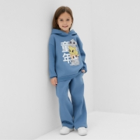 Толстовка детская с начёсом KAFTAN р.38 (146-152), голубой Толстовка детская с начёсом KAFTAN р.38 (146-152), голубой