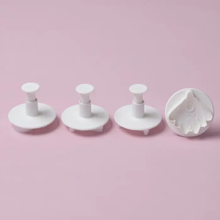 Плунжеры кондитерские Доляна &laquo;НЛО&raquo;, набор 4 шт., пластик, белые