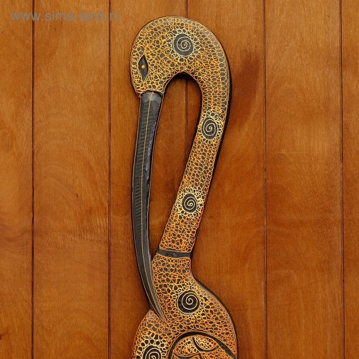 Панно настенное дерево "Аист"МИКС  95х13х1 см