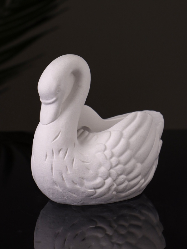 Кашпо "Лебедь" 9х10х6 см, натуральный