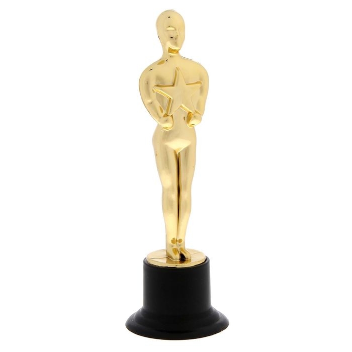 Наградная фигура мужская, &laquo;Оскар&raquo;, подставка пластик черная, 15,5 х 5 х 5 см