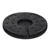 Стойка ограждения черная, с вытяжной лентой-470см белая, высота-90см, d-11см, напольный d-35см Стойка ограждения черная, с вытяжной лентой-470см белая, высота-90см, d-11см, напольный d-35см