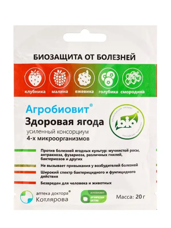 Агробиовит Здоровая ягода 20 г. саше-пакет