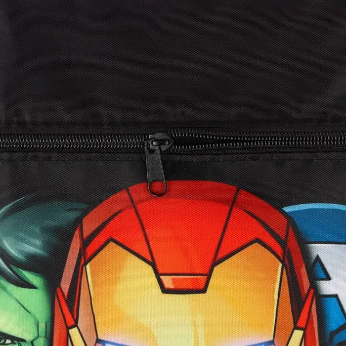 Мешок для обуви с карманом 420*350 мм, Мстители Железный человек (мягкий полиэстер, плотность 210D)