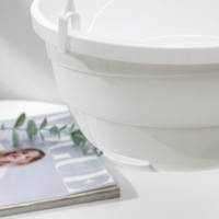 Кашпо для цветов подвесное с прикорневым поливом &laquo;Мальва&raquo;, 4.7 л, белое