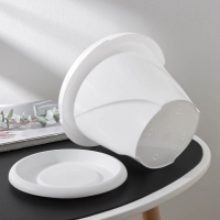 Горшок с поддоном &laquo;Флориана&raquo;, 2,8 л, цвет белый