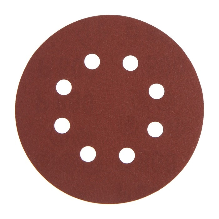 Круг абразивный шлифовальный под Круг абразивный шлифовальный под "липучку" ТУНДРА, перфорированный, 125 мм, Р800, 10 шт.