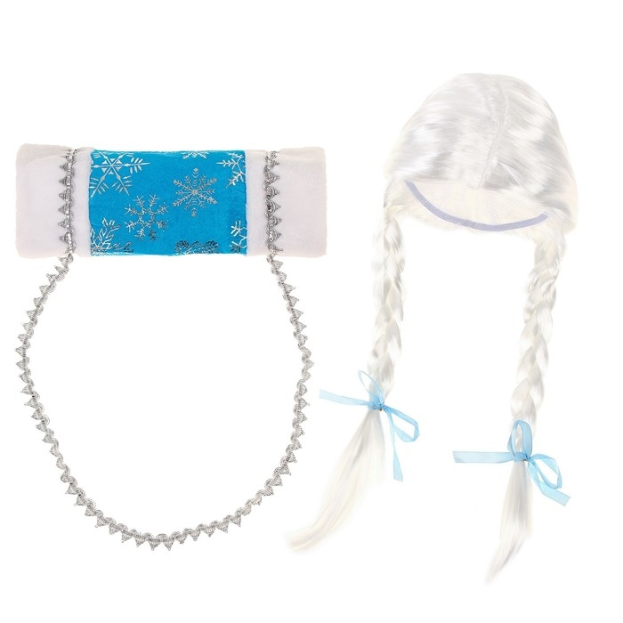 Карнавальный набор &laquo;Волшебная снегурочка&raquo;: муфта, парик с косичками
