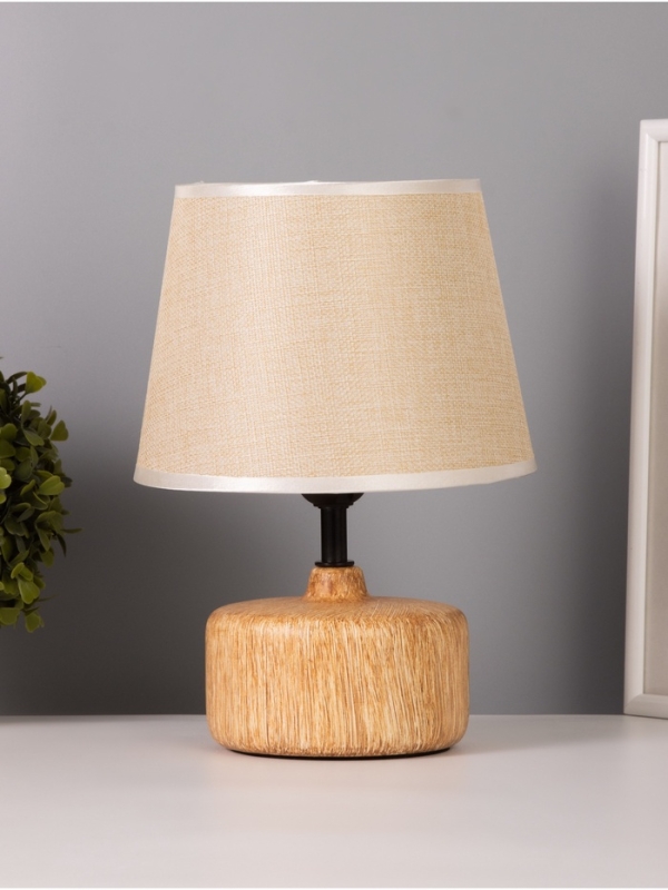 Лампа настольная "Нана" 1х40Вт Е27 коричневый 20х20х27,5см МОДЕЛЬ: