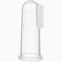 Прорезыватель - массажер детский в контейнере, 3 в 1, на палец, силиконовый от 3 мес.