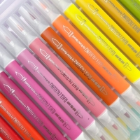 Фломастеры-кисточки 24 цвета BLACK EXCELLENCE, в пластиковом пенале, МИКС Фломастеры-кисточки 24 цвета BLACK EXCELLENCE, в пластиковом пенале, МИКС