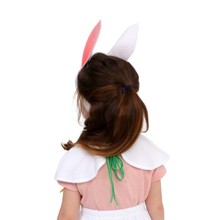 Карнавальный набор &laquo;Зая белая&raquo;, плюш, рост 98-128 см