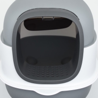 Туалет закрытый с УФ-лампой для уничтожения запаха 39 х 56 х 40 см, серый Туалет закрытый с УФ-лампой для уничтожения запаха 39 х 56 х 40 см, серый