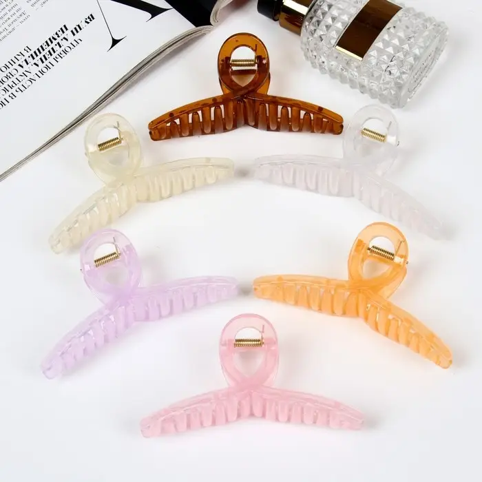 Краб для волос &laquo;Милица&raquo;, петля, 10.5 см, МИКС