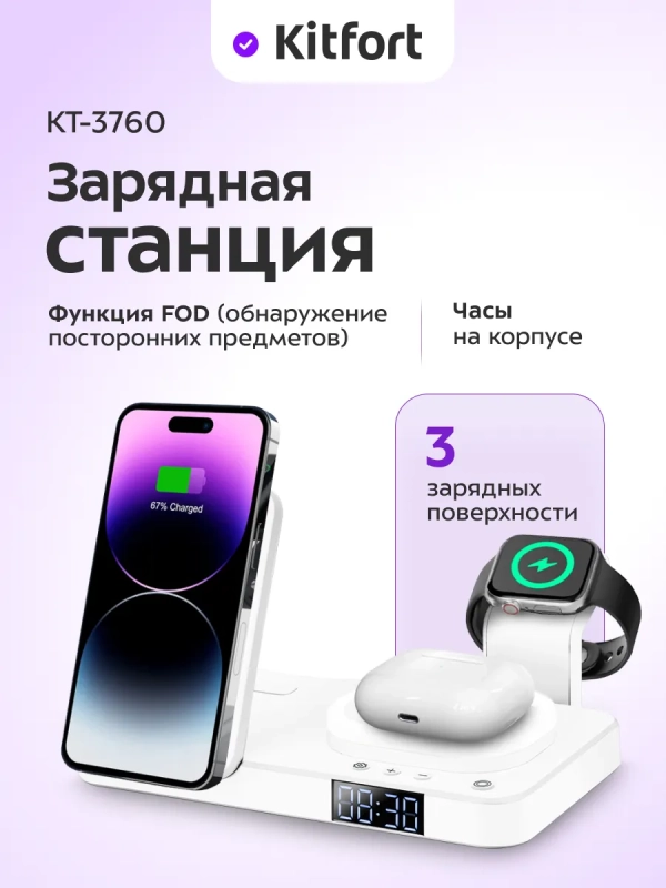 Зарядная станция КТ-3760 - 25 Вт