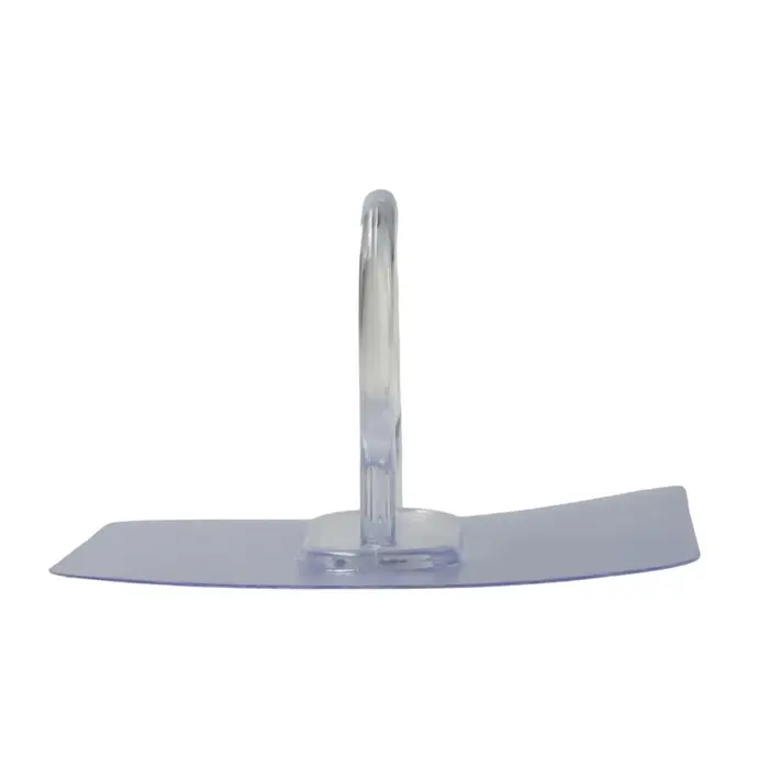 Держатель с клейкой поверхностью ТУНДРА, d=25 мм, 68&times;68 мм, прозрачный