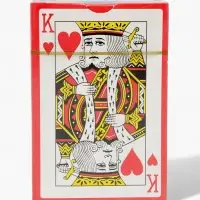 Карты игральные &laquo;Король&raquo;, колода 54 шт., 5.7&times;8.7 см, красная рубашка