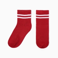Носки "Красные с полосками, красные, р-р 36-39