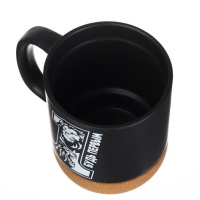 Кружка керамическая с пробковым дном Дорого внимание &laquo;Будь первым&raquo;, 400 мл