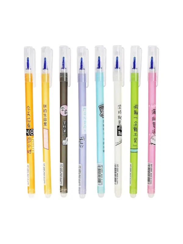 Ручка гелевая СТИРАЕМЫЕ ЧЕРНИЛА, 0,5 мм, стержень синий, Ассорти МИКС (штрихкод на штуке)