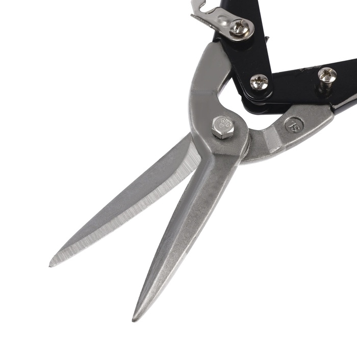 Ножницы по металлу ТУНДРА, 2К рукоятки, прямой рез, 300 мм