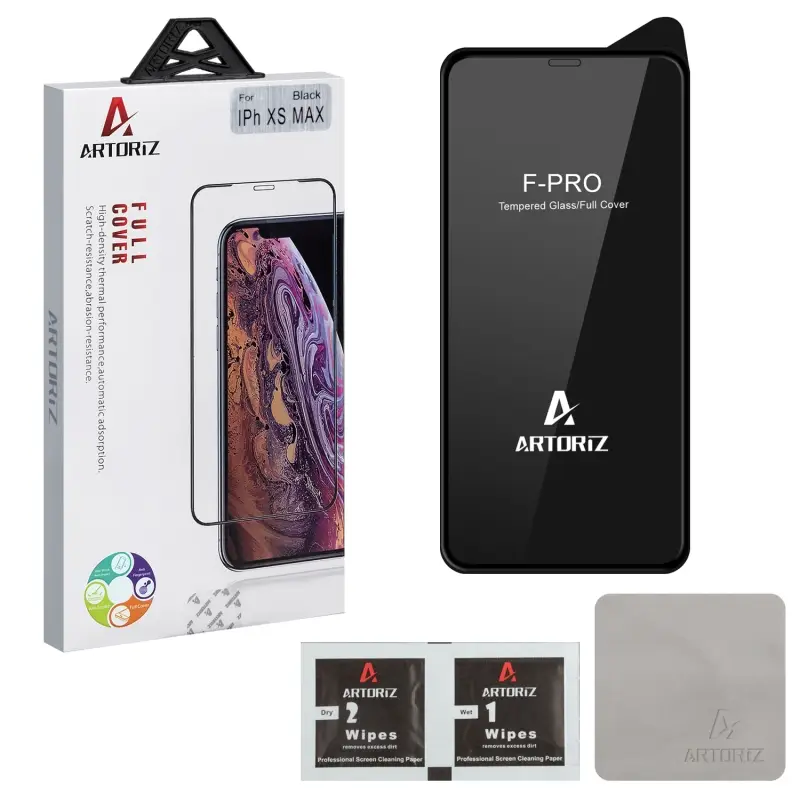 Защитное стекло iPh 11 Pro Max/XS Max 0.33mm 2.5D Full Cover Artoriz черное