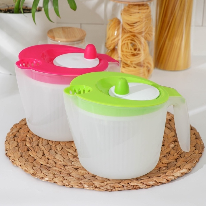 Сушилка для зелени с мерным кувшином, цвет МИКС