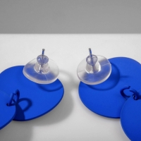 Серьги металл &laquo;Азелия&raquo; круги, трио, цвет синий