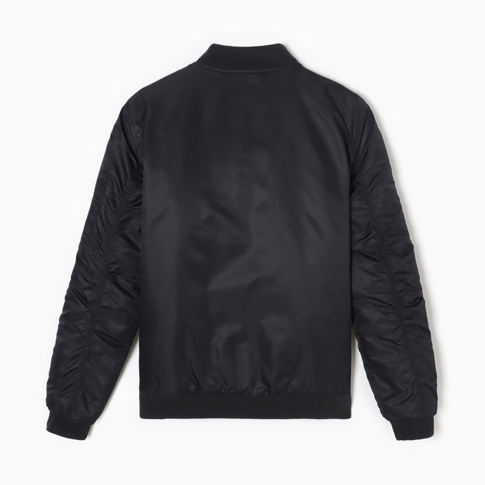 Бомбер мужской на молнии MIST, размер 52, черный Бомбер мужской на молнии MIST, размер 52, черный