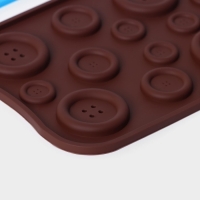 Набор форм для шоколада Доляна, 3 шт, силикон, 21&times;12 см, цвет МИКС