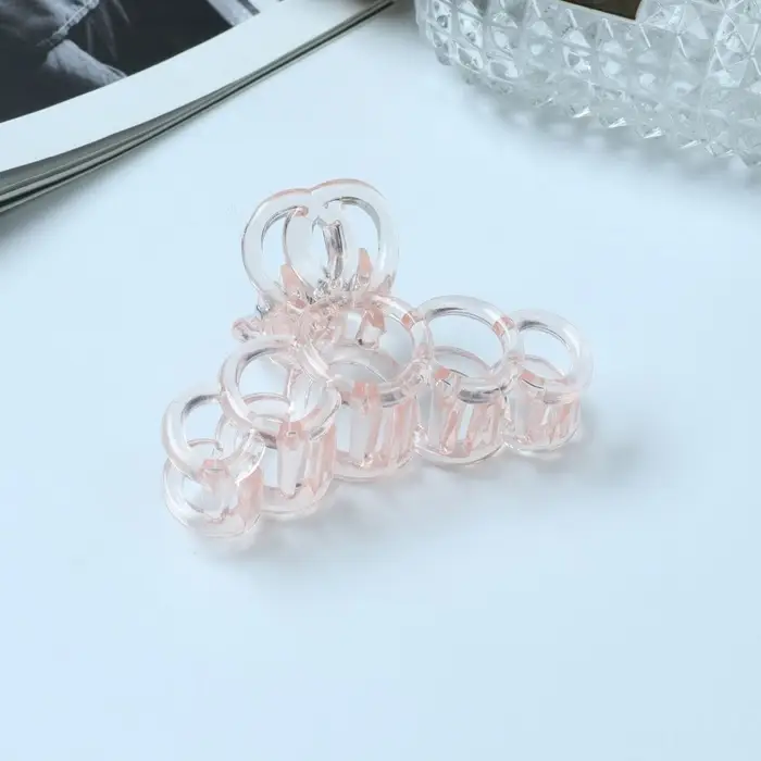 Крабик для волос &laquo;Бриджит&raquo;, кольца, 7 см, МИКС