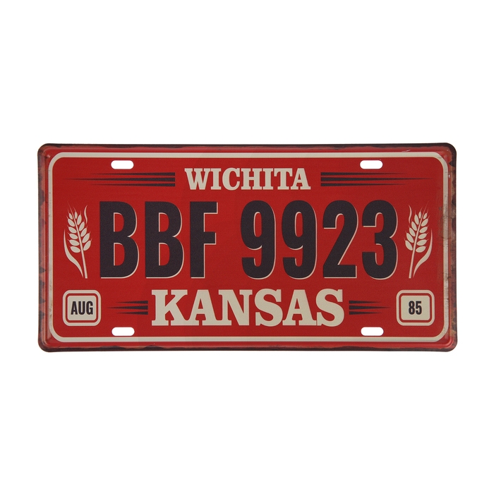 Декоративный номерной знак, "Канзас", 30&times;15 см