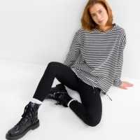 Лонгслив женский MINAKU: One Most Brand, тонкая полоска, ONESIZE Лонгслив женский MINAKU: One Most Brand, тонкая полоска, ONESIZE